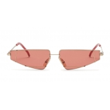 Fendi - FendiFiend - Occhiali da Sole Cat Eye - Oro Rosso - Occhiali da Sole - Fendi Eyewear