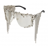 Givenchy - Sunglasses with Swarovski Crystals - Silver - Sunglasses - Givenchy Eyewear