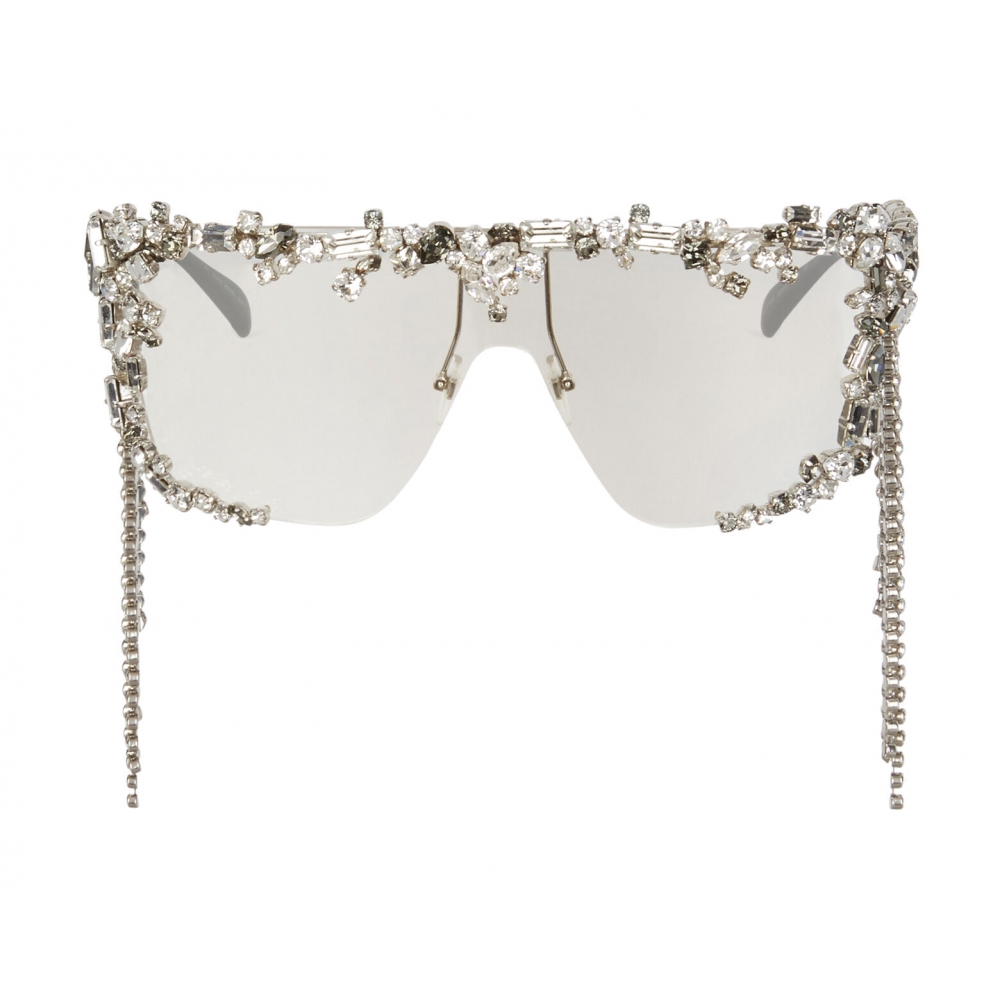 Givenchy - Sunglasses with Swarovski Crystals - Silver - Sunglasses