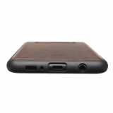 Woodcessories - Eco Bump - Cover in Legno di Noce - Nero - Samsung S10 - Cover in Legno - Eco Case - Collezione Bumper