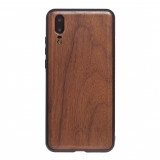 Woodcessories - Eco Bumper - Walnut Cover - Black - Huawei P20 - Wooden Cover - Eco Case - Bumper Collection