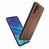 Woodcessories - Eco Bumper - Walnut Cover - Black - Huawei P30 Pro - Wooden Cover - Eco Case - Bumper Collection
