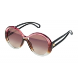 Givenchy - Occhiali da Sole Rotondi Oversize Silhouette in Optyl - Rosa Marrone - Occhiali da Sole - Givenchy Eyewear