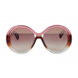 Givenchy - Sunglasses Round Oversize Silhouette in Optyl - Pink Brown - Sunglasses - Givenchy Eyewear