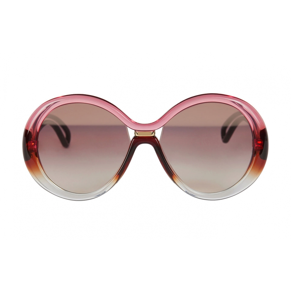 Givenchy - Sunglasses Round Oversize Silhouette in Optyl - Pink Brown ...