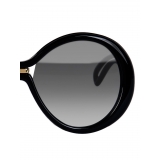 Givenchy - Occhiali da Sole Rotondi Oversize Silhouette in Optyl - Nero - Occhiali da Sole - Givenchy Eyewear