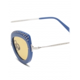 Philipp Plein - Jaqueline Collection - Azzurro Giallo - Occhiali da Sole - Philipp Plein Eyewear
