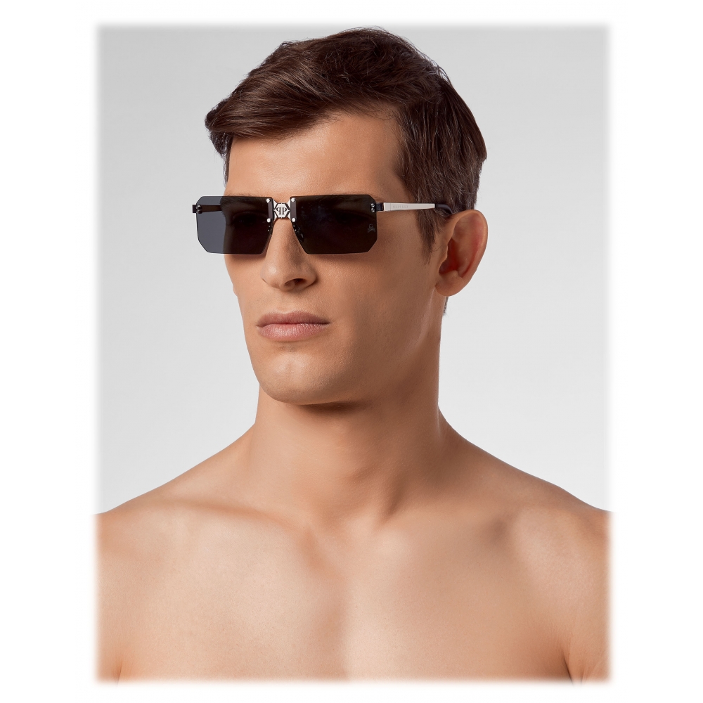 Philipp Plein - Combact Collection - Black Silver - Sunglasses ...