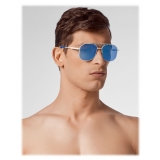 Philipp Plein - Statement Collection - Nickel Blue - Sunglasses - Philipp Plein Eyewear