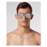 Philipp Plein - Statement Collection - Silver Black Smoked - Sunglasses - Philipp Plein Eyewear