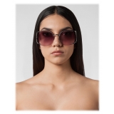 Philipp Plein - Statement Oversize Collection - Nickel Blu - Occhiali da Sole - Philipp Plein Eyewear