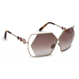 Philipp Plein - Tris Collection - Gold Brown - Sunglasses - Philipp Plein Eyewear