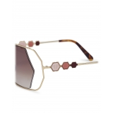 Philipp Plein - Tris Collection - Gold Brown - Sunglasses - Philipp Plein Eyewear