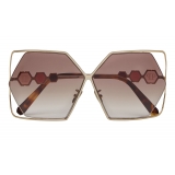 Philipp Plein - Tris Collection - Gold Brown - Sunglasses - Philipp Plein Eyewear