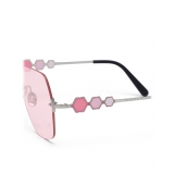Philipp Plein - Statement Edges Collection - Silver - Sunglasses - Philipp Plein Eyewear