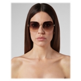 Philipp Plein - Statement Edges Collection - Gold Brown - Sunglasses - Philipp Plein Eyewear