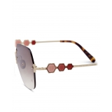 Philipp Plein - Statement Edges Collection - Gold Brown - Sunglasses - Philipp Plein Eyewear