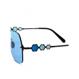 Philipp Plein - Statement Edges Collection - Black Blue - Sunglasses - Philipp Plein Eyewear