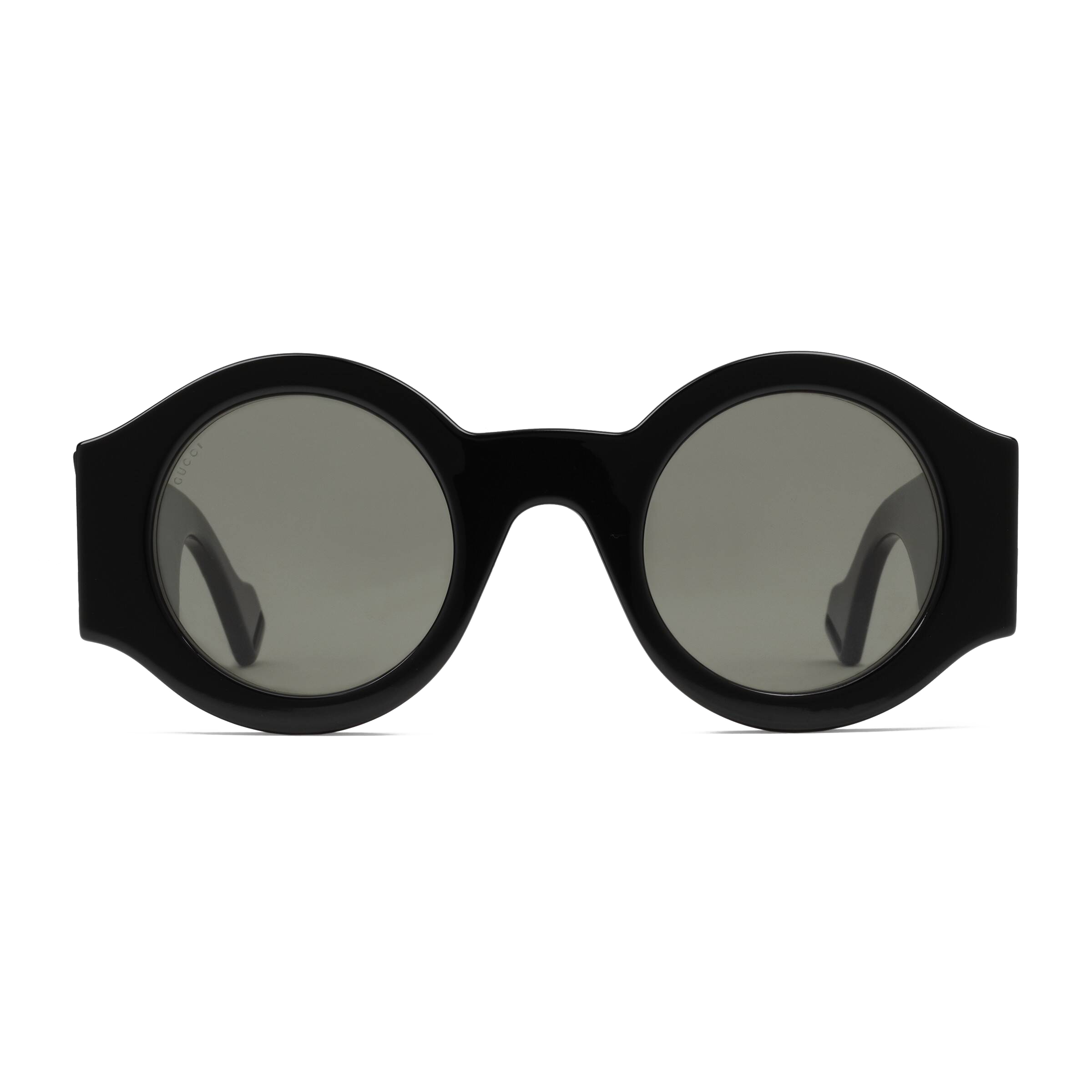 Gucci - Round Frame Acetate Sunglasses - Black - Gucci Eyewear - Avvenice