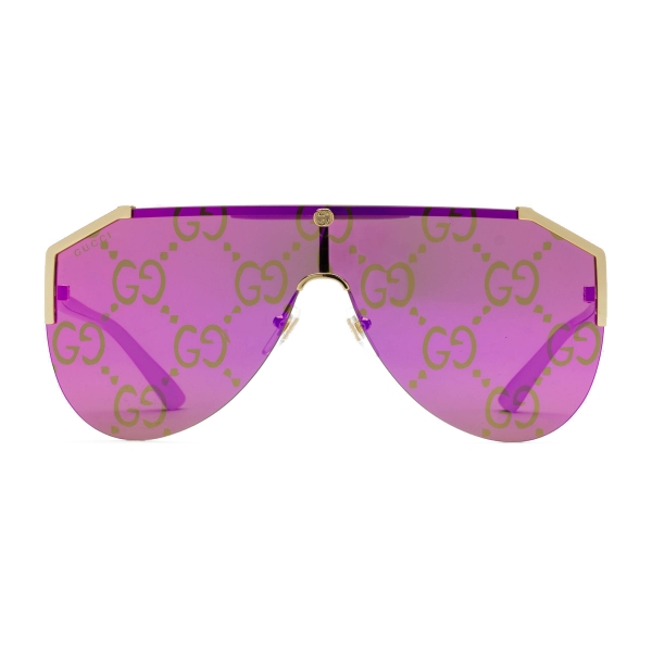 Gucci - Sunglasses with Mask Frame - GG Mirror Lenses - Gucci Eyewear