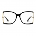 Gucci - Square Frame Acetate and Metal Sunglasses - Black Gold - Gucci Eyewear