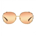 Gucci - Round Metal Sunglasses - Gold Ivory Black - Gucci Eyewear