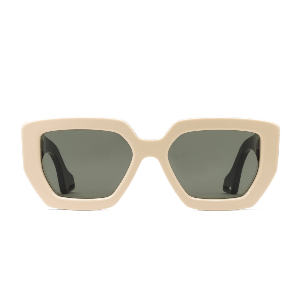 Gucci - Square Acetate Sunglasses - Mix Black Ivory - Gucci Eyewear