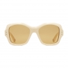 Gucci - Occhiali da Sole Quadrati in Acetato - Avorio Dettagli Oro - Gucci Eyewear