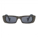 Gucci - Rectangular Sunglasses with Crystals - Black - Gucci Eyewear