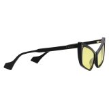 Gucci - Rectangular Acetate Sunglasses - Black Yellow - Gucci Eyewear