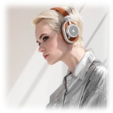 Master & Dynamic - MW65 - Silver Metal / Brown Leather - Active Noise-Cancelling Wireless Headphones - Premium Quality