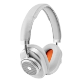 Master & Dynamic - MW65 - Silver Metal / Grey Leather - Active Noise-Cancelling Wireless Headphones - Premium Quality