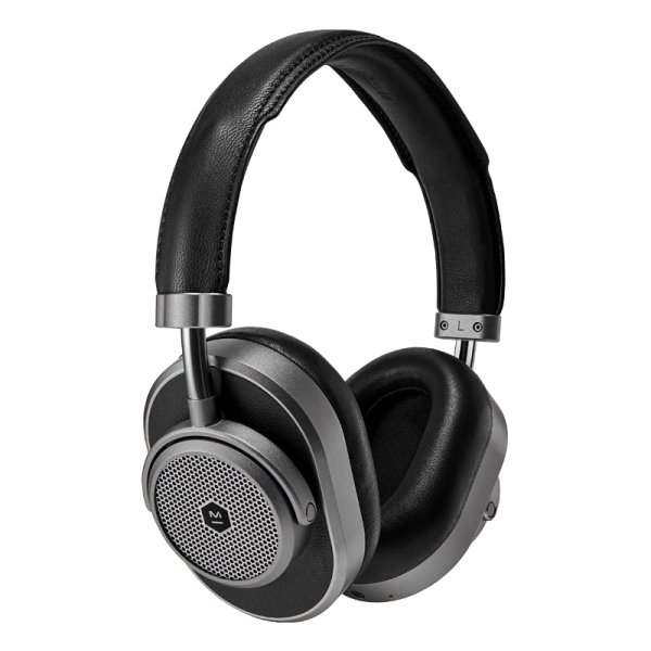 Master & Dynamic - MW65 - Gunmetal / Black Leather - Active Noise-Cancelling Wireless Headphones - Premium Quality
