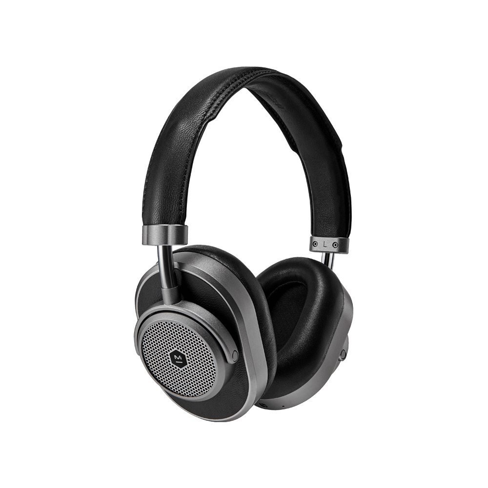 Master & Dynamic - MW65 - Gunmetal / Black Leather - Active  Noise-Cancelling Wireless Headphones - Premium Quality