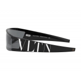 Valentino - Occhiale da Sole Mascherina Nylon VLTN - Nero - Valentino Eyewear