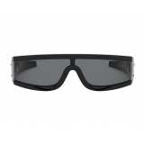Valentino - VLTN Wrap Shield Acetate Sunglasses - Black - Valentino Eyewear