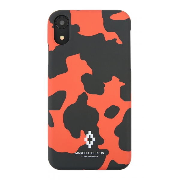 Marcelo Burlon - Cover Camouflage Orange - iPhone X / XS - Apple - County of Milan - Cover Stampata