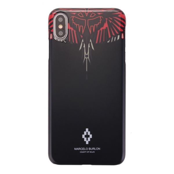 Marcelo Burlon - Cover Geo Red Wings - iPhone XR - Apple - County of Milan - Cover Stampata