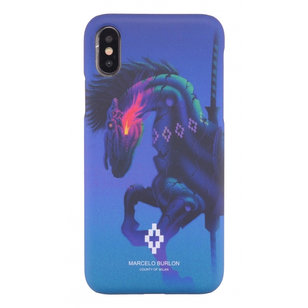 Marcelo Burlon - Cover Horse - iPhone XS Max - Apple - County of Milan - Cover Stampata