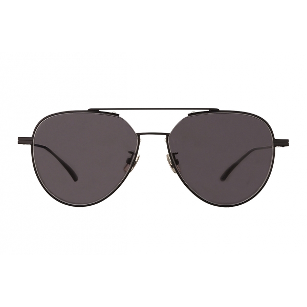 Bottega Veneta - Occhiali da Sole Aviator in Metallo - Nero Grigio - Occhiali da Sole - Bottega Veneta Eyewear