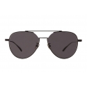 Bottega Veneta - Metal Aviator Sunglasses - Black Grey - Sunglasses - Bottega Veneta Eyewear