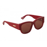 Bottega Veneta - Acetate D Design Sunglasses - Bordeaux Red - Sunglasses - Bottega Veneta Eyewear