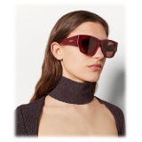 Bottega Veneta - Occhiali da Sole D Design in Acetato - Bordeaux Rosso - Occhiali da Sole - Bottega Veneta Eyewear