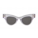 Bottega Veneta - Occhiali da Sole Cat Eye The Original 04 - Trasparente Grigio - Occhiali da Sole - Bottega Veneta Eyewear