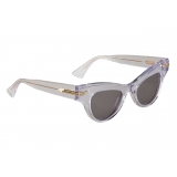 Bottega Veneta - Occhiali da Sole Cat Eye The Original 04 - Trasparente Grigio - Occhiali da Sole - Bottega Veneta Eyewear