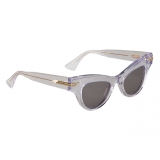 Bottega Veneta - The Original 04 Cat Eye Sunglasses - Transparent Grey - Sunglasses - Bottega Veneta Eyewear