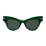 Bottega Veneta - Occhiali da Sole Cat Eye The Original 04 - Verde - Occhiali da Sole - Bottega Veneta Eyewear