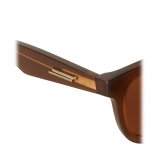 Bottega Veneta - The Original 01 D Classic Sunglasses - Brown - Sunglasses - Bottega Veneta Eyewear