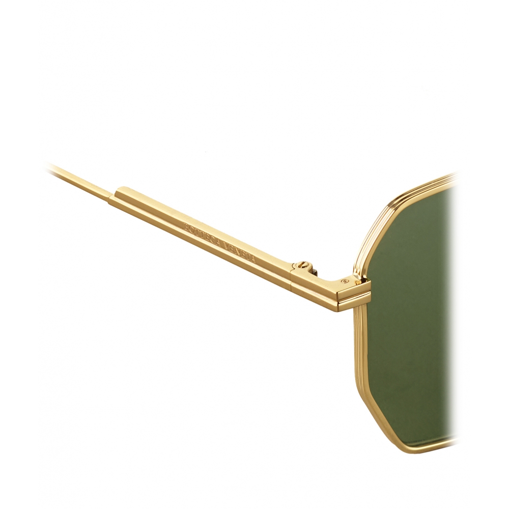 Bottega Veneta - Occhiali da Sole Aviator in Metallo - Oro Verde - Occhiali  da Sole - Bottega Veneta Eyewear - Avvenice