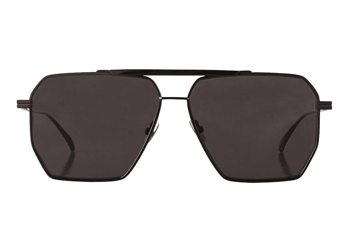 Bottega Veneta - Occhiali da Sole Aviator in Metallo - Nero Grigio - Occhiali  da Sole - Bottega Veneta Eyewear - Avvenice